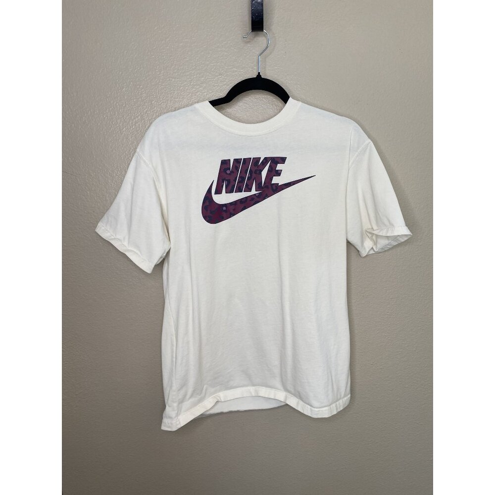 Nike Womens Cream t-shirt‎ Small short sleeve round neck 100% cotton